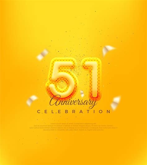 Premium Vector | Unique number with yellow balloon number illustration ...