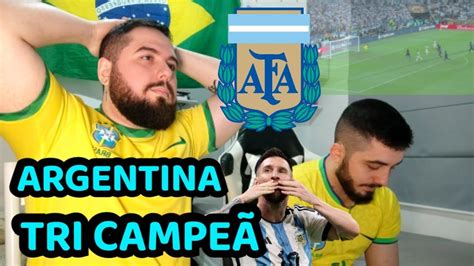 ARGENTINA TRI CAMPEÃ DA COPA DO MUNDO REACT MELHORES MOMENTOS