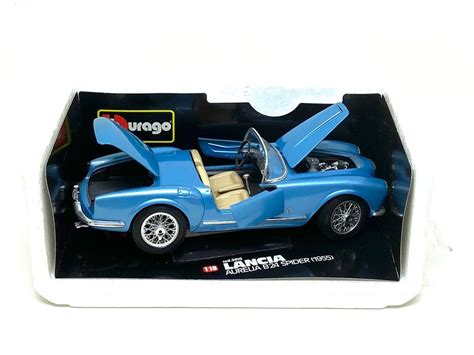 Seminova Miniatura Carro Lancia Aurelia B24 Spider 1955 Azul 1