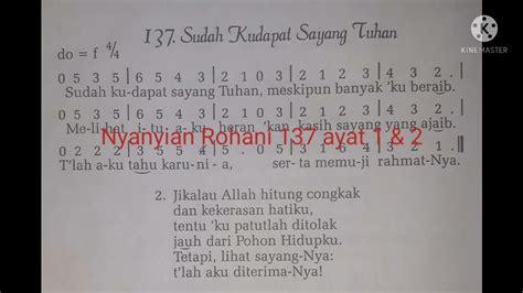 Nyanyian Rohani 137 Ayat 1 2 YouTube