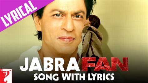 Lyrical Jabra Fan Anthem Song With Lyrics Shah Rukh Khan Varun