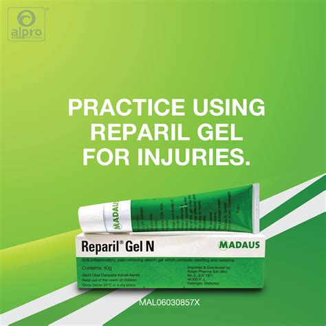 Reparil Gel N G Anti Inflammatory And Pain Relieving Alpro Pharmacy