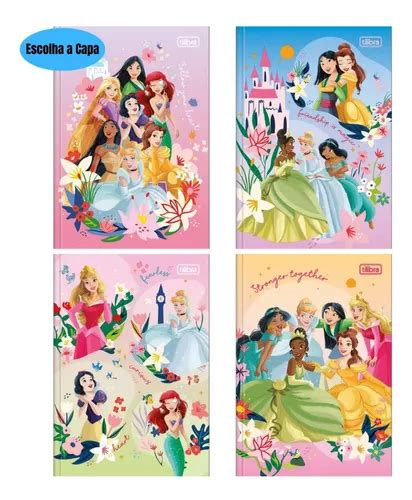 Caderno Brochura Grande Princesas 80 Fls Brochurão Tilibra MercadoLivre