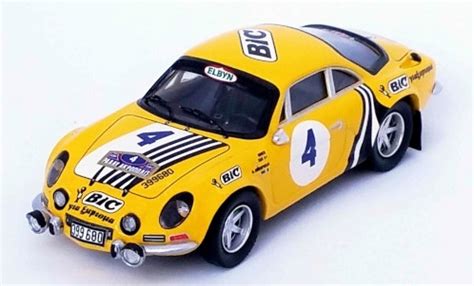 Miniature Alpine A110 1 43 Trofeu Renault No 4 BIC Rallye WM Rallye