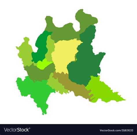 Lombardy lombardia italy map Royalty Free Vector Image