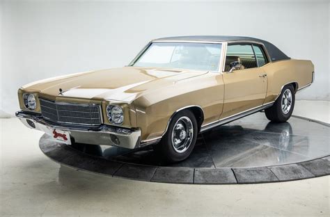 1970 Chevrolet Monte Carlo V8 57l Automatic Coupe Gold Used