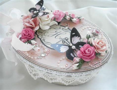 Shabby Chic Vintage Hat Box Vintage Hat Boxes Beautiful Box Shabby