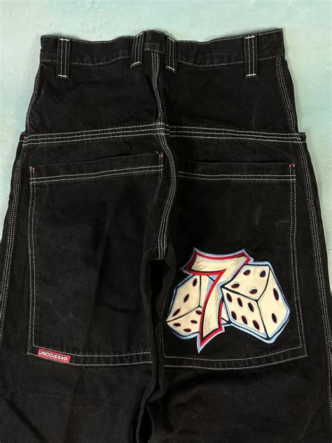 Streetwear Jnco Jeans Y K Mens Harajuku Hip Hop Lucky Dice Graphic