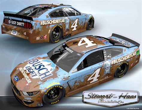 Special Busch Scheme For Kevin Harvick At Bristol Dirt Race Jayski S