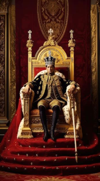 Premium Photo Emperor Napoleon Bonaparte Seated On The Throne