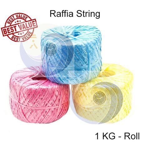 Unit Kg Thick Plastic Raffia String Rope Tali Rafia Plastik