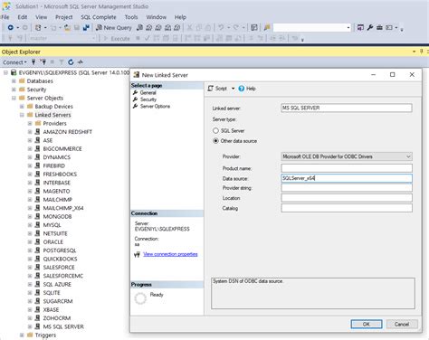 Create Odbc Connection In Ssms With Devart Odbc Drivers