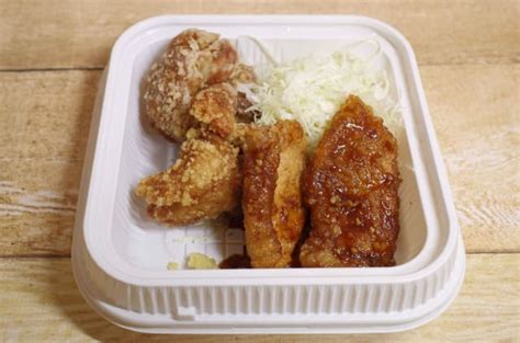 【食レポ】からやま「豚からあげと鶏からあげの合盛り弁当」 鶏肉の旨味＆生姜の風味ともに強々な生姜からあげ、甘いタレ、すりおろした生姜によって