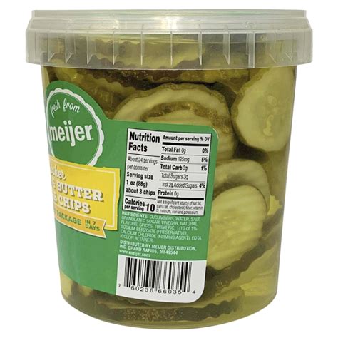 Fresh From Meijer Kosher Bread And Butter Pickle Chips 32 Oz Shipt