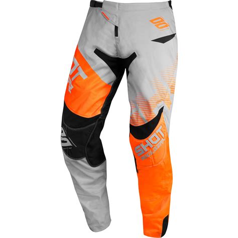 Pantalon Cross CONTACT TRUST SHOT Gris Orange Fluo MAXXESS FR