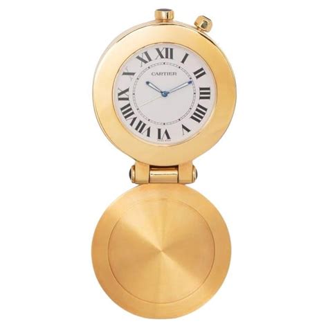 Van Cleef And Arpels Days Vintage Brass Silver Dial Hand Wind Table