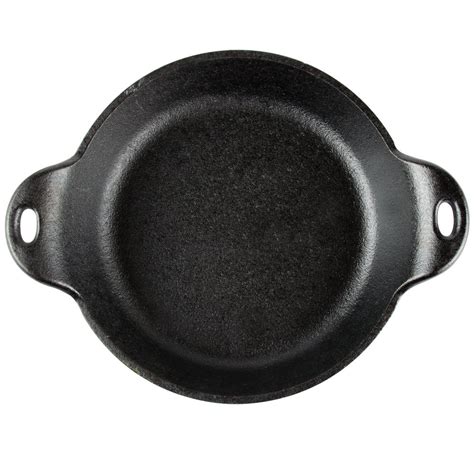 Lodge HMSRD 14 Oz Pre Seasoned Heat Treated Cast Iron Round Mini Server