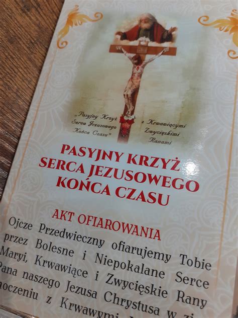 Pasyjny Krzy Serca Jezusowego Ko Ca Czasu Akt Allegro Pl