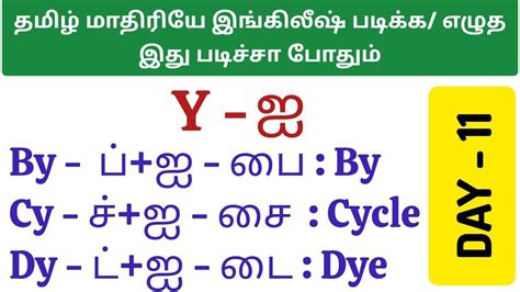 தமழப பல ஆஙகலம படகக எழத English Letters Sounds English