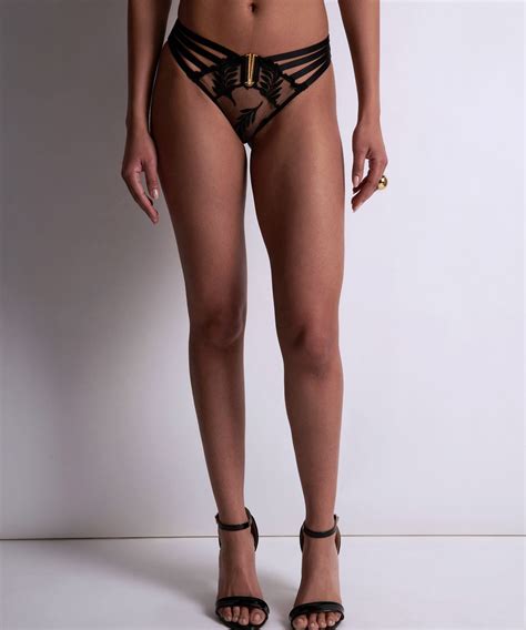 Queen Of Shadow Mini Coeur Brief Noir Absolu Aubade