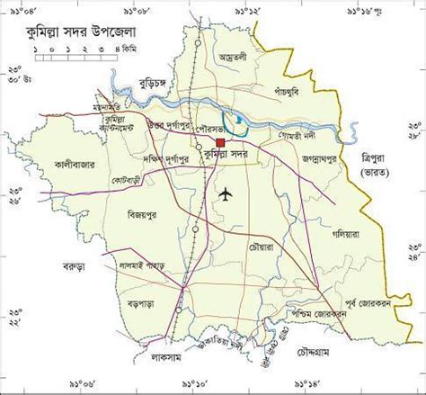 Bangladesh Map Comilla City