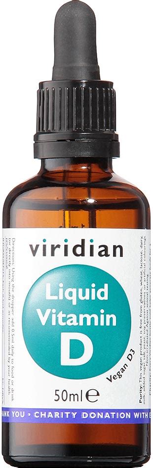 Viridian Liquid Vitamin D3 Vegan 2000 IU 50 Mcg Buy Online