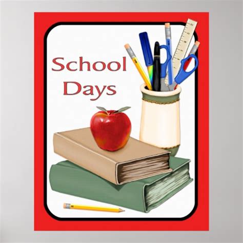 School Days Poster Zazzle