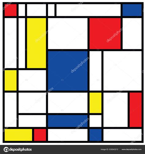 Checkered Piet Mondrian Style Emulation Netherlands Art History Holland