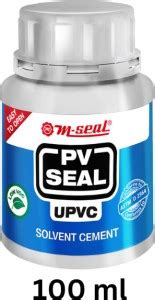 Pidilite M Seal UPVC Solvent Cement Tin Can Blue 100 Ml With Brush