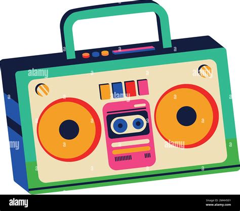 Boombox Radio 90s Pop Art Stock Vector Image And Art Alamy