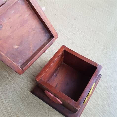 KOTAK KAYU SERBAGUNA VINTAGE Perabotan Rumah Di Carousell