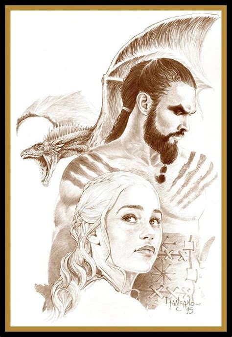 Drogon Dothraki Soul By Extraordinary Artist Guillermo Manzano Pencil