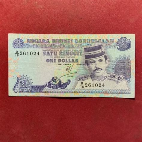 Jual Uang Kertas Brunei Darussalam 1 Ringgit 1989 1985 Di Lapak Lutfie