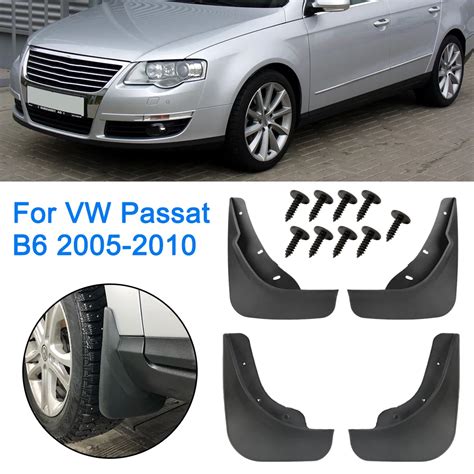 4 Pcs For For Vw Passat B6 2005 2010 Car Mud Flaps Mudguards Front Rear Fender Splash Guards