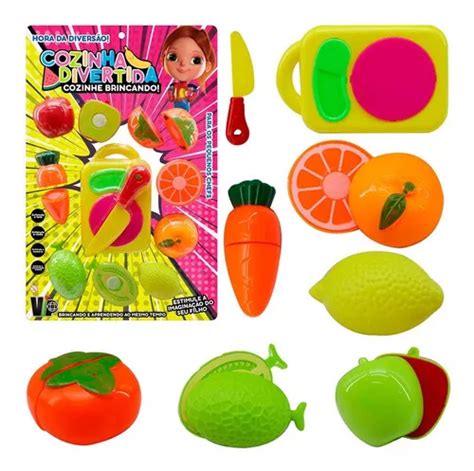 Kit Cozinha Infantil Frutas Legumes Faca E Tabua Mercadolivre