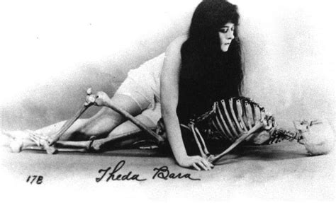 Morbid Anatomy Silent Film Star Theda Bara With Skeleton