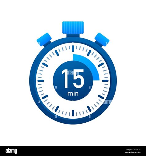 The Minutes Stopwatch Vector Icon Stopwatch Icon In Flat Style