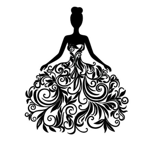 Quinceanera Prom Princess Formal Dress Svg Vector Machine Etsy