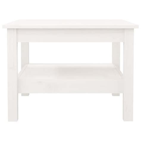 Yosoo Tables Table Basse Blanc X X Cm Bois Massif De Pin