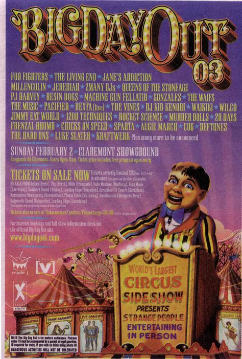 Diving Into 2003s Big Day Out Lineup 20 Years On