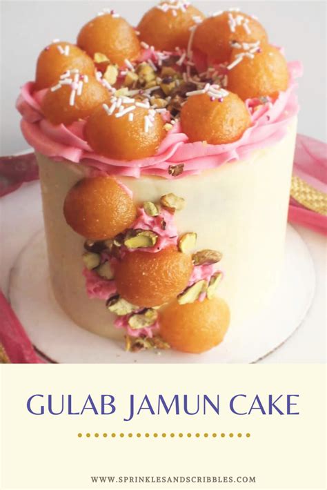 Gulab Jamun Cake with Rose Buttercream and Pistachios