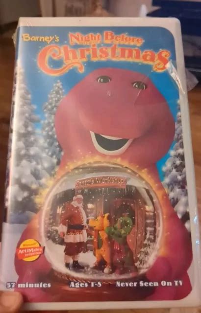 Barney S Night Before Christmas Vhs Musical Picclick Uk