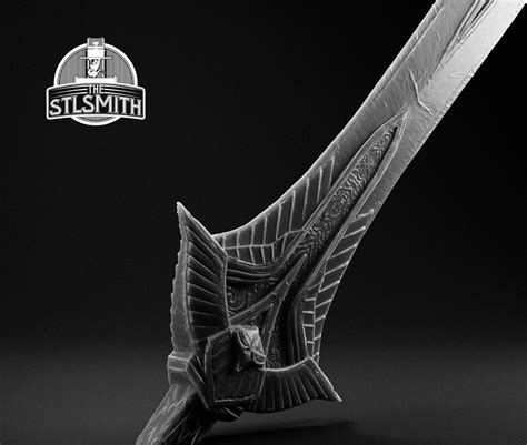 Stl File Elven Greatsword Skyrim Life Size Prop Stl 🧝 ・3d Printable