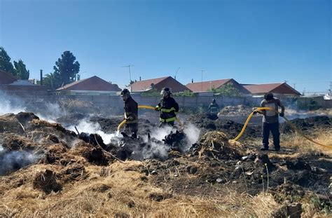 Linares Incendio de pastizal en radio urbano movilizó a bomberos