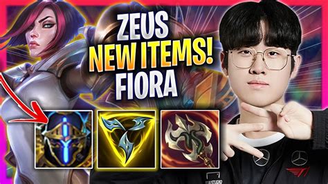 ZEUS TRIES FIORA WITH NEW ITEMS T1 Zeus Plays Fiora TOP Vs Udyr