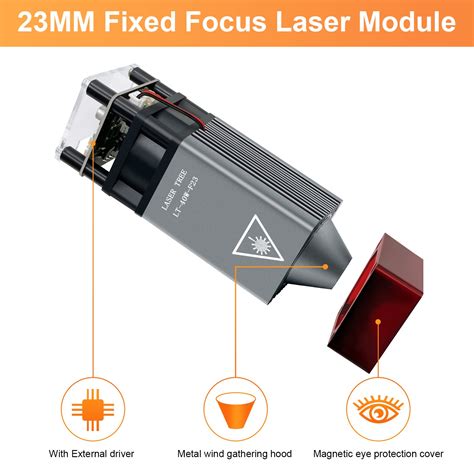 Laser Tree 40w Laser F23 Module 450nm Ttl Laser Head Blue Light Module