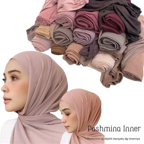 Jual Hijab Pasmina Inner In Ceruty Baby Doll Premium Jilbab