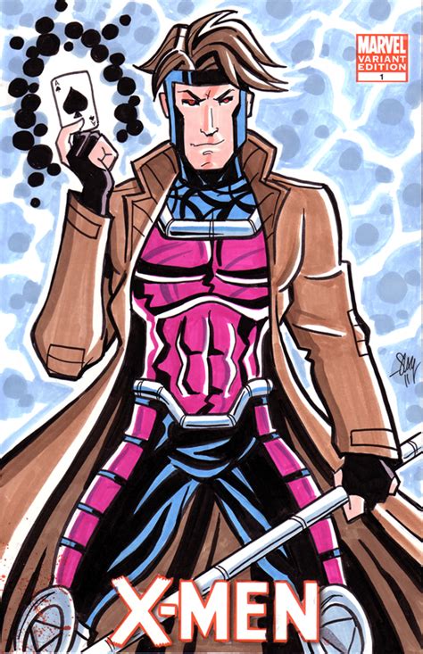 Gambit Sketch Cover By Calslayton On Deviantart