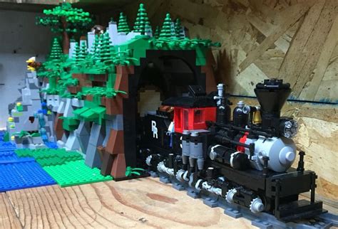 Lego Shay Locomotive On A Log Train Lego Trains Legos Lego Creations