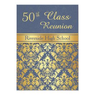 50th Class Reunion Invitations | Zazzle